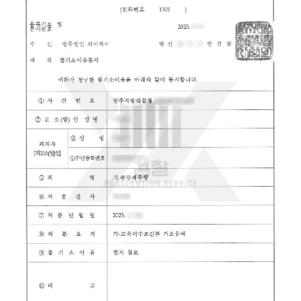 [성범죄 / 강제추행] 회식 중 스킨십으로 인한 강제추행 혐의, 기소유예처분
